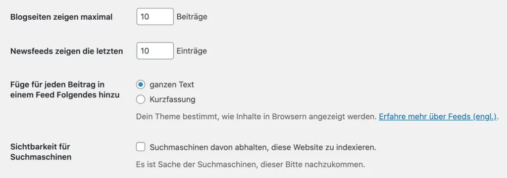 wordpress-startseite-blogeinstellungen