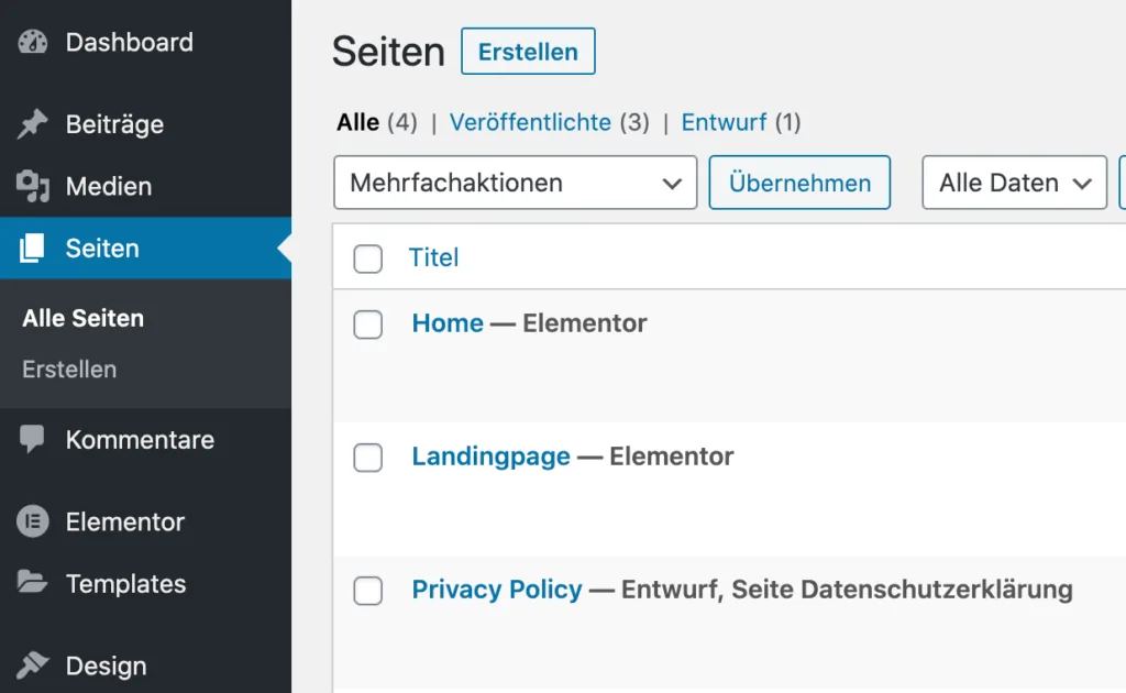 wordpress-startseite-erstellen