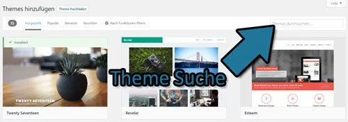 kostenloses template installieren