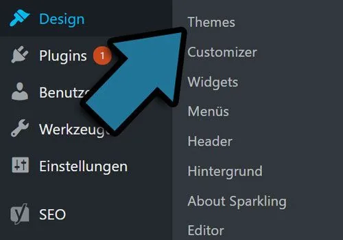 wordpress theme aendern