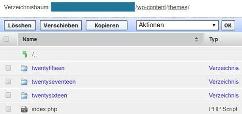 wordpress theme installieren ftp