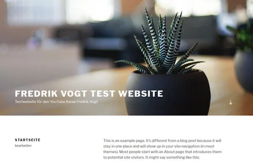 Twenty seventeen theme für das WordPress Tutorial 2018