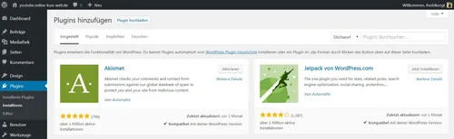 plugin anleitung website erstellen mit wordpress