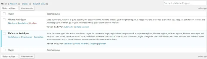 plugins wordpress installieren