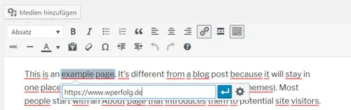 wordpress anleitung link erstellen