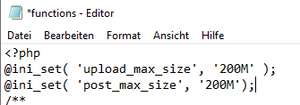 functions datei bearbeiten