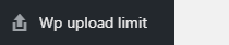 menü wp upload file size