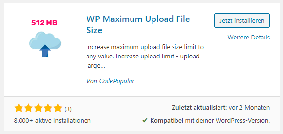 plugin wp maximum upload file size