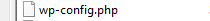 wp config datei