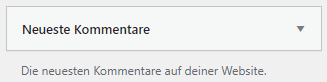 neueste kommentare
