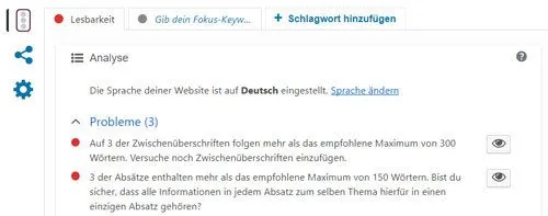 lesbarkeits analyse