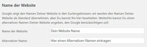 name der website festlegen yoast