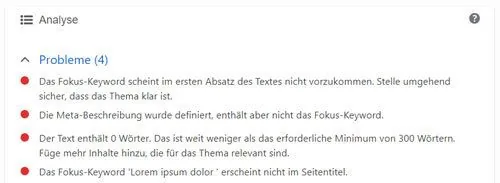 yoast seo analyse ampelsystem