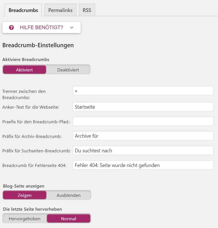 yoast seo breadcrumbs