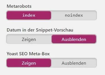 yoast seo kostenlos einrichten metarobots