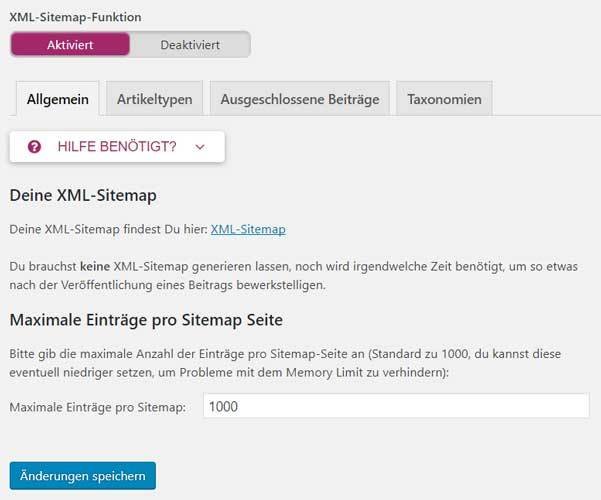 yoast seo xml sitemap