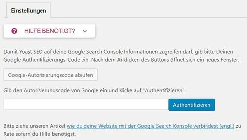 yoast suchkonsole mit google search console verbinden