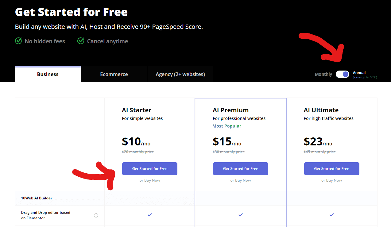 10Web Gutschein um 50 Prozent zu sparen