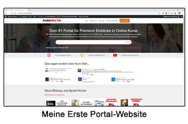 Kurs-Welt WordPress Website