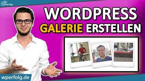 WordPress Bildergalerie erstellen gallery tutorial