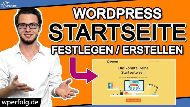 wordpress startseite festlegen beitragsbild