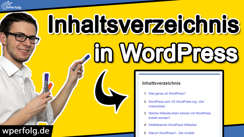 wordpress inhaltsverzeichnis