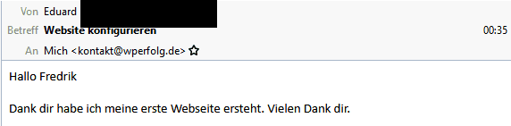 eduard-feedback-erste-website erstellt