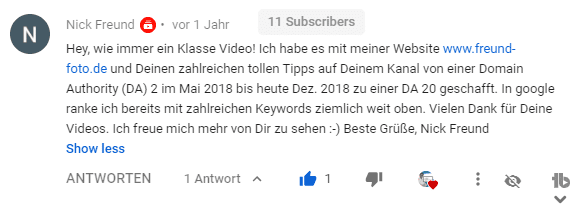 nick freund seo kurs feedback