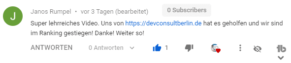 seo ergebnis janos rumpel youtube