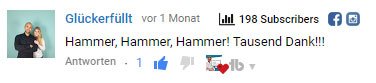 glückerfüllt - youtube feedback wperfolg wordpress