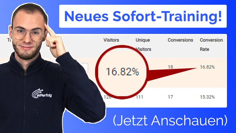 Kostenloses Landing Page Training