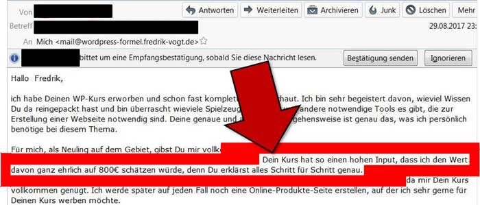 wordpress kurs anleitung feedback lisa