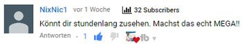 youtube kommentar feedback nixnic1