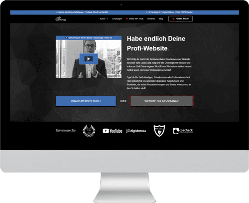 Fertige Website mit dem WordPress eBook