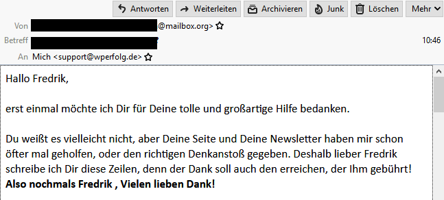 WPerfolg Nutzerstimme 2