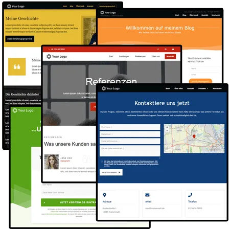 beeindruckende wordpress websites unterseiten bild